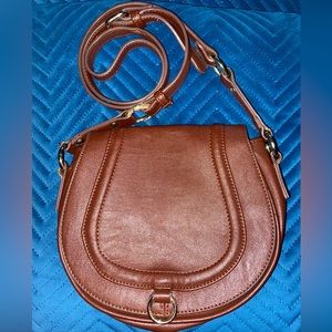 Forever 21- Dark Brown Faux Leather Crossbody